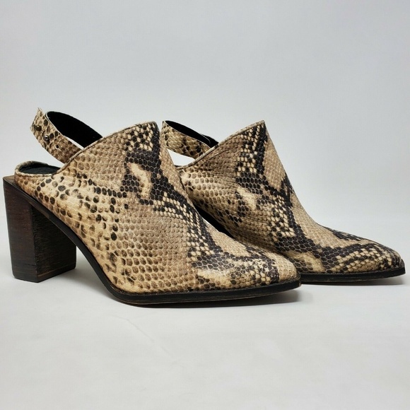 FREE PEOPLE Snake Heel Bootie Slingback Womens 8